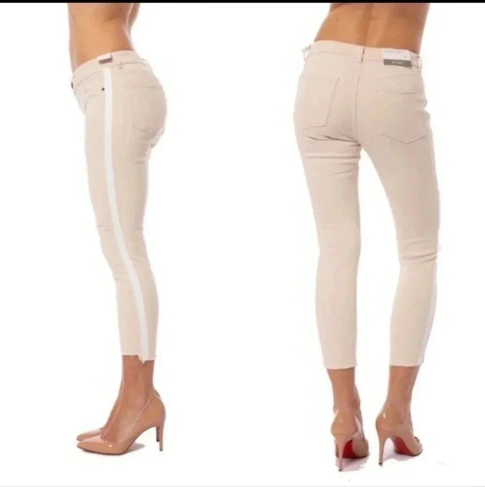 DL1961 Florence Cropped Mid Rise Instasculpt Skinny Tuxedo Jeans(25)